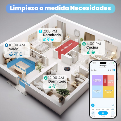 Robot de barrido inteligente, electrodoméstico inteligente autocargable Lydsto R1 Edge 110V/220V