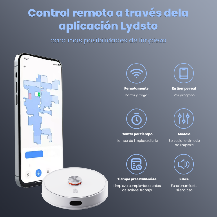 Robot inteligente de barrido y fregado hogar inteligente autocargable Xiaomi Lydsto R1D Edge 110V/220V