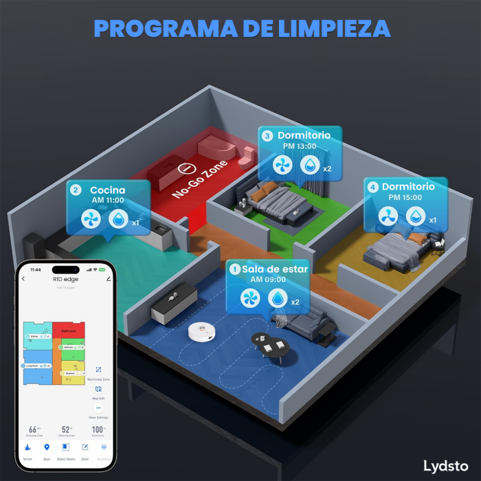 Robot inteligente de barrido y fregado hogar inteligente autocargable Xiaomi Lydsto R1D Edge 110V/220V