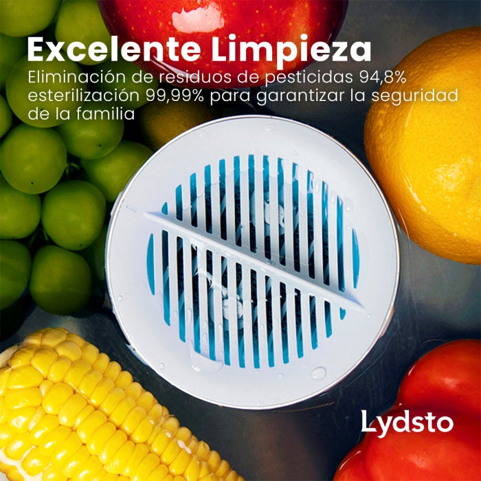 Xiaomi Purificador De Frutas Y Verduras Elimina Pesticidas Y Bacterias Lavado Ecológico Y Seguro Máquina Para Limpiar Frutas Y Verduras 95% Eliminación De Residuos